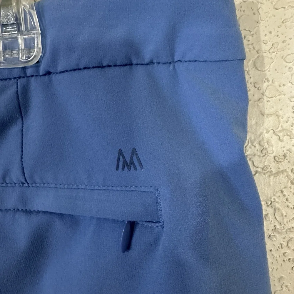 Mizzen Main 'Harbour' Lightweight Chino Golf Shorts. Light Blue, Men's‎ 38 M